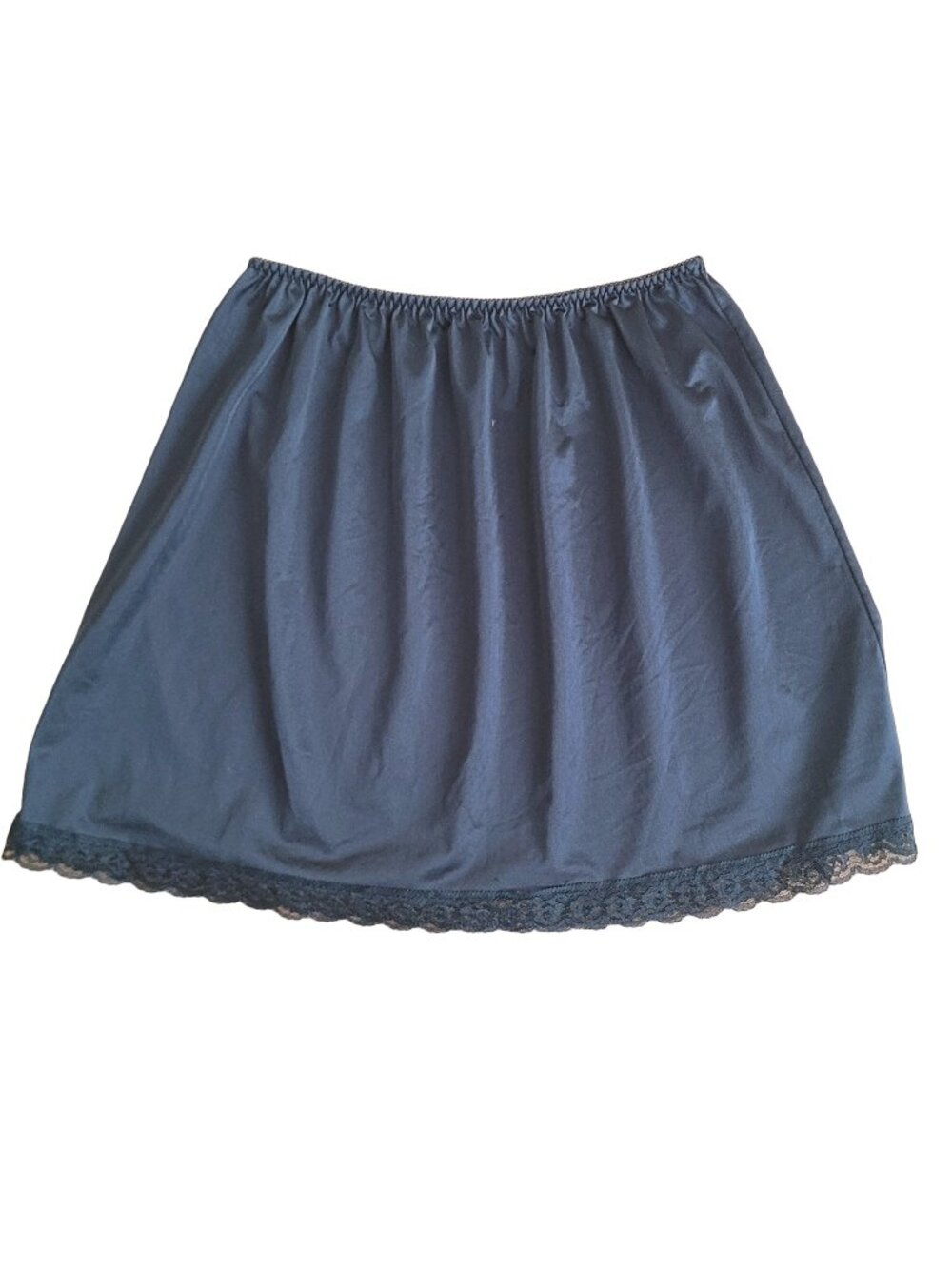 Women's Black Lace Silk Skirt (size L)